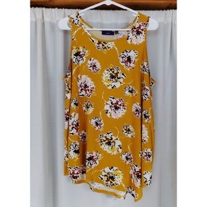 Apt. 9 Assymetrical Floral Tank